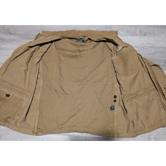 Vintage 90's Polo Ralph Lauren Jacket Hunting Chore Coat Brown Khaki Men's Sz XL - Picture 5 of 11